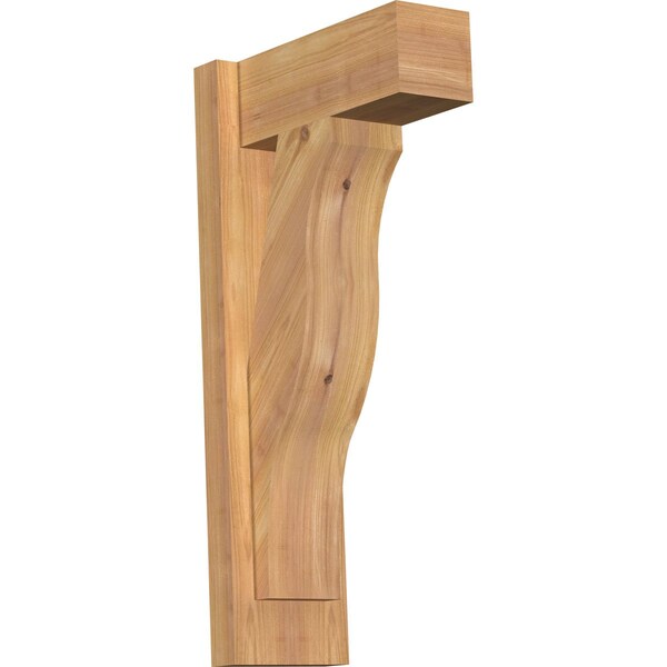 Ekena Millwork Funston Block Smooth Outlooker, Western Red Cedar, 5 1/2"W x 12"D x 24"H OUT06X12X24FST05SWR - main